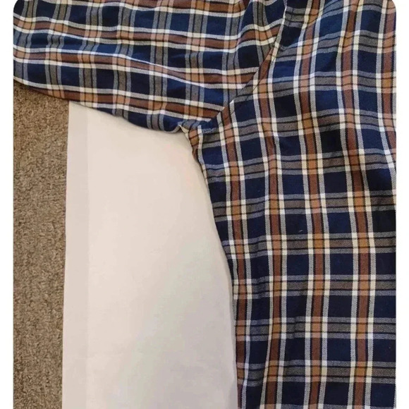 U.S. Polo Assn Brown Plaid Long Sleeve  Dress Shirt Size Medium - Picture 6 of 10